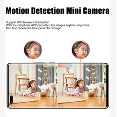 Mini Wireless Camera 1080p Night Motion Detection Loop Recording Small