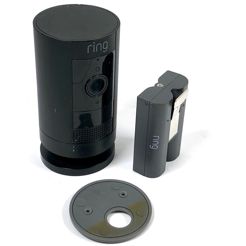 Ring Stick Up Cam Black Outdoor Wireless Battery Security Camera 5UM7E5