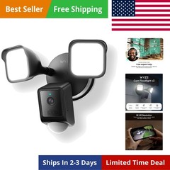 Floodlight Camera v2, Security Camera Outdoor, 2K HD with Color Night Vision,…
