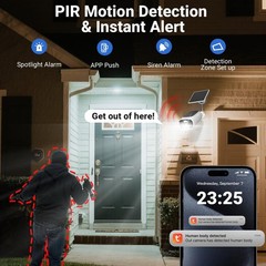 2K Security Cameras Wireless Outdoor 2.4GHz&5GHz Wi-Fi Continuous Power