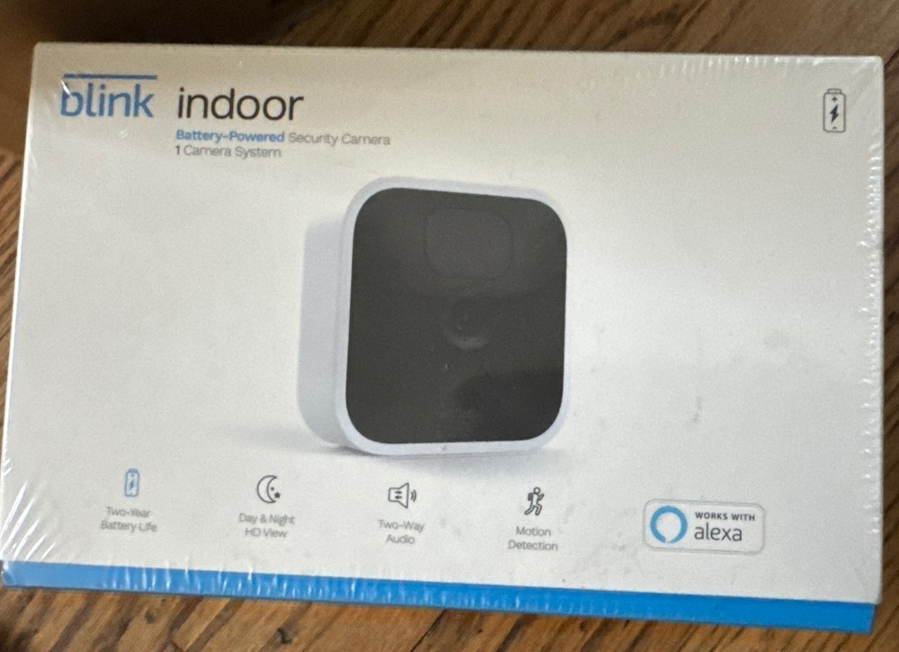 Blink Indoor 1 Camera System 33821090300991 brand new sealed Alexa