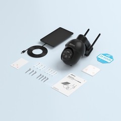 ANRAN 5MP Wireless Security Camera WiFi Solar Battery Powered Outdoor Home Audio