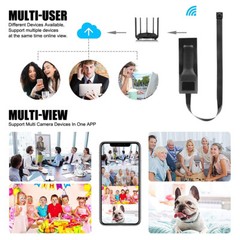 4K Mini Security Camera with Motion Detection & Sound Recording Alert WiFi