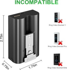 2/4x Genuine Rechargeable Battery V4 Ring Video DoorBell 2, 3 Quick Release Nice