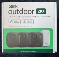NEW BLINK OUTDOOR 2K+ WIRELESS SECURITY 3 CAMERA SYSTEM – BLACK – SHIPS TODAY