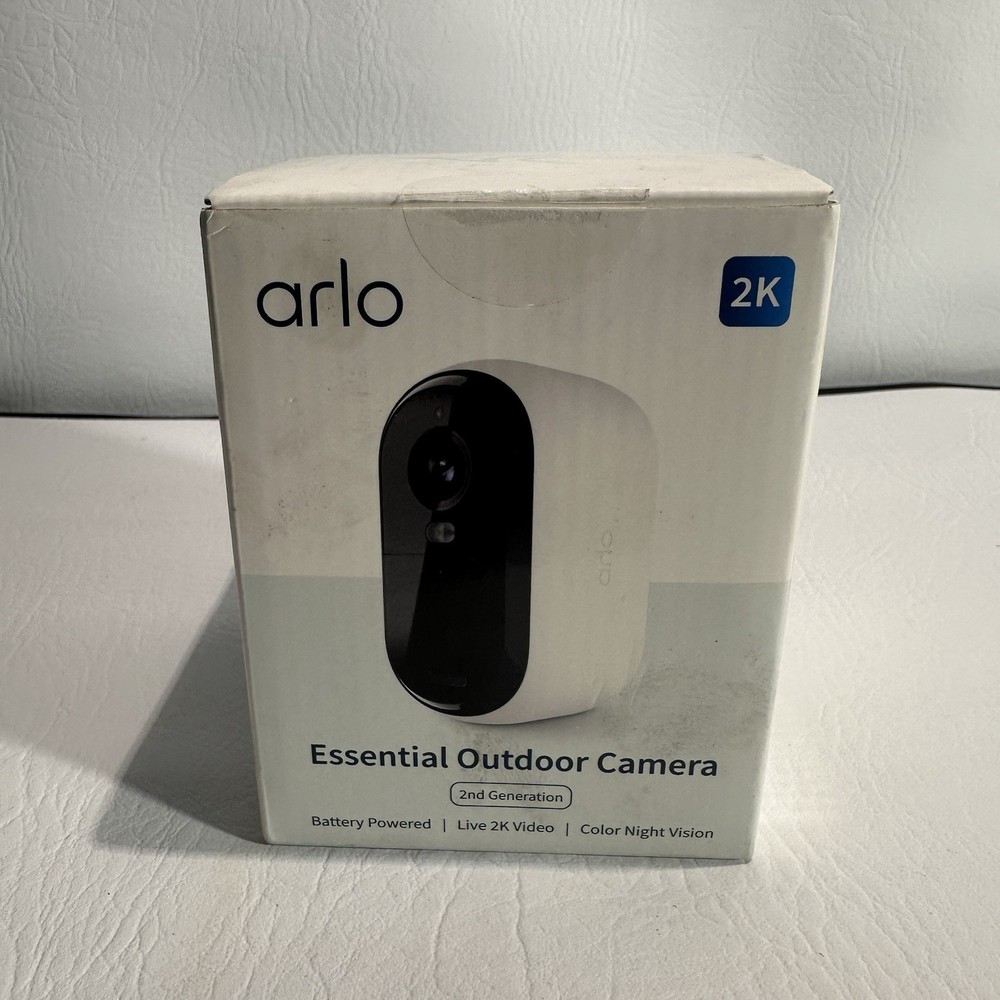Arlo Essential Outdoor 2nd Gen Add-On 2K Wireless Security Camera Open Box