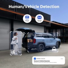 ANNKE 8CH NVR 4K POE 180° Dual Lens Color Security IP Camera System 2 Way Audio