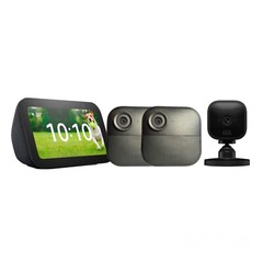 Blink Outdoor 4 3 Camare Security Bundle with Echo Show 5 and Blink Mini Indoor