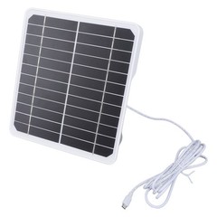 Camera Solar Panel 20w 5V IP68 Waterproof High Efficiency Camera Monocrystalline