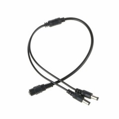 20AWG CCTV Security Camera 1 to 2 Port Power Splitter Cord Cable Pigtails 12V DC
