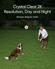 eufy Security Floodlight Camera E30 2K HD Outdoor Cam 360° P&T AI Detect|Refurb