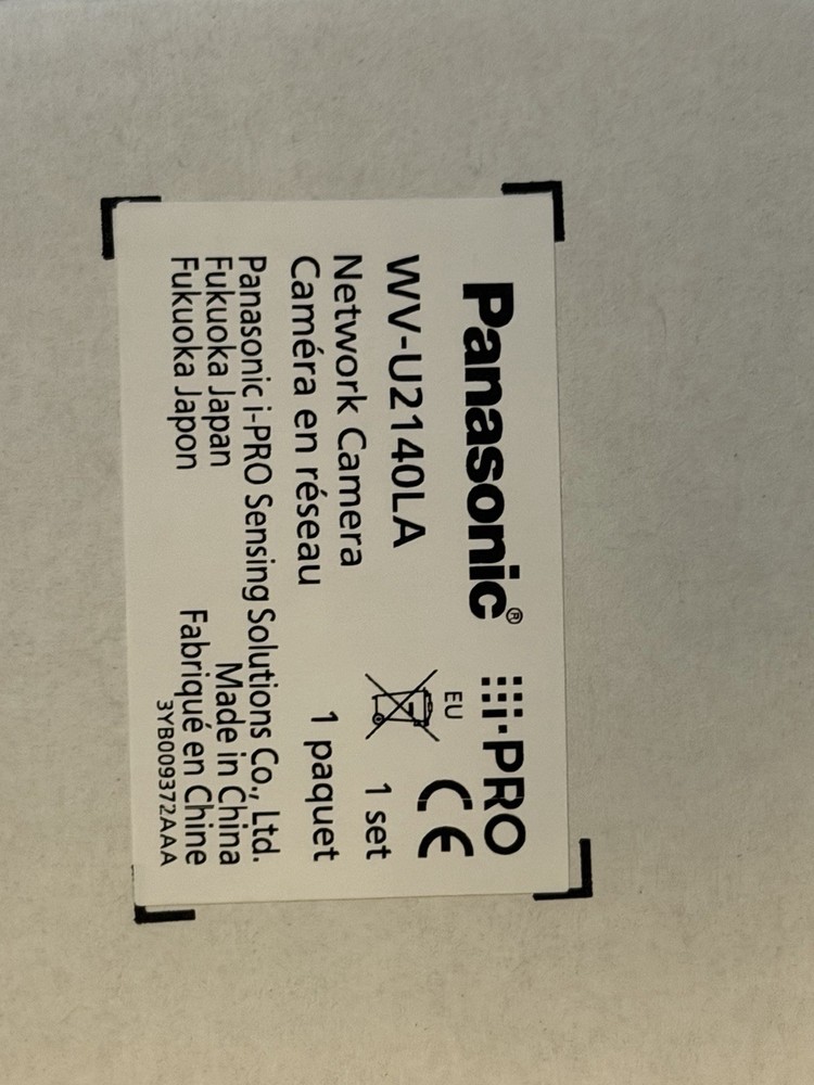 Panasonic 4mp IP Camera – WV-U2140LA – New In Box Sealed