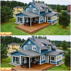 2PCS WiFi 4MP Wireless Solar Power PTZ Camera Security CCTV Surveillance Outdoor