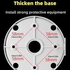 New White Junction PC Box CCTV Bullet Dome Camera Wall Mount Bracket