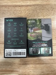 Lot Of 2 Wyze Cam v4 2.5K QHD Indoor/Outdoor WiFi Security Camera Wired Black.