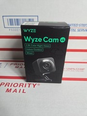 Wyze Cam v4 2.5K QHD Indoor/Outdoor WiFi Smart Security Camera Wired Black