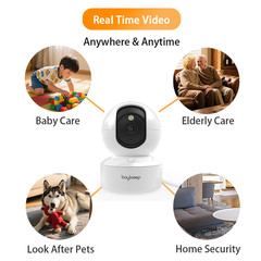 Wireless 5G WiFi Security Camera System 2K Smart Indoor Night Vision Wired Cam