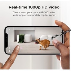 Petcube Play 2 Wi-Fi Pet Camera with Laser Toy for Cats & Dogs Indoor Camera New
