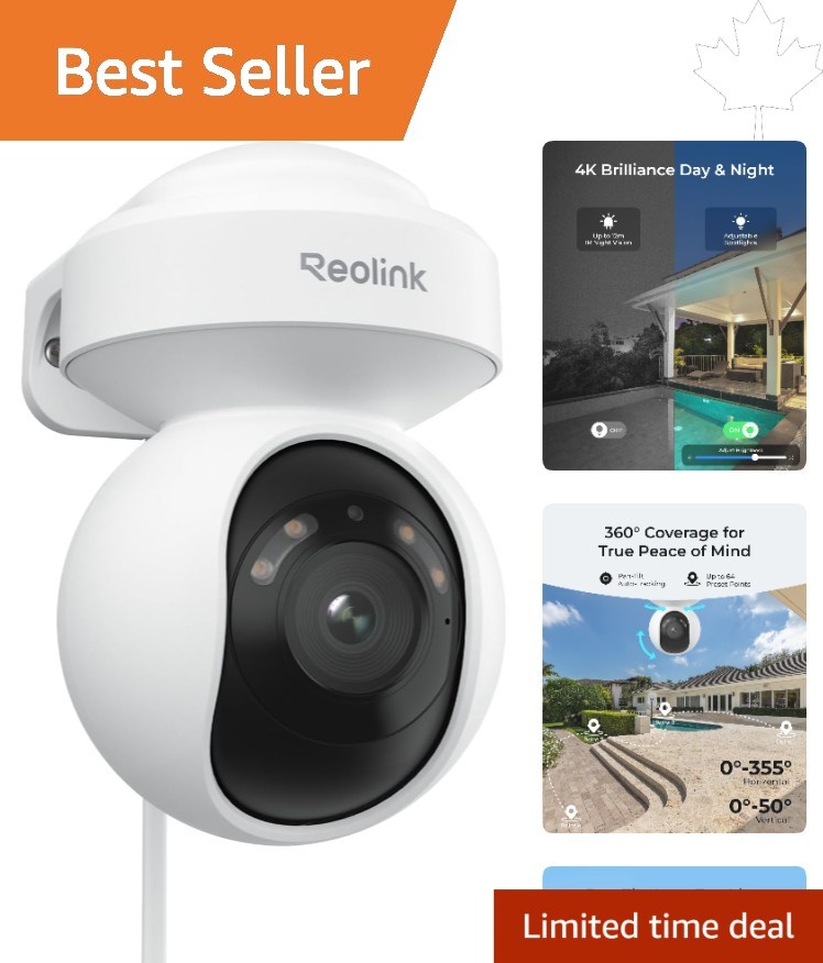 360° Coverage 4K Camera with Smart Detection – Ideal for Home Surveillance