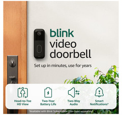 Blink Outdoor 4 Wireless Camera Security System & Blink Video Doorbell BUNDLE