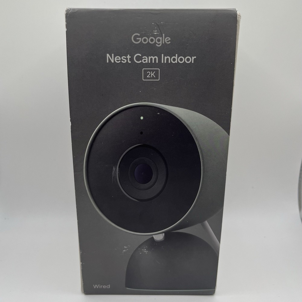 Google Nest Cam Indoor Wired 3rd Gen 2K Security Camera Hazel 2025