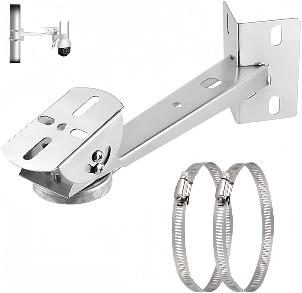 Security Camera Corner Pole Mounting Bracket Universal Wall Stand Adapter
