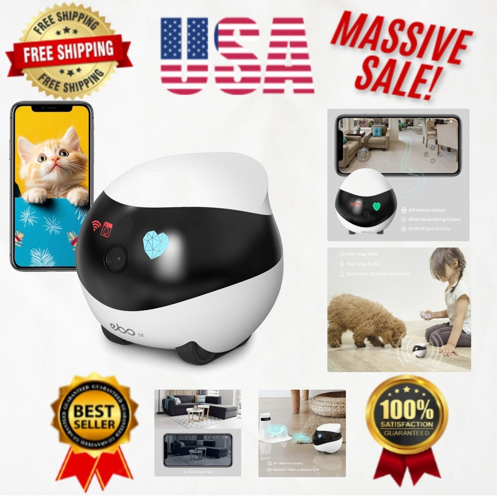 Enabot EBO SE: Smart Home Security Camera with Night Vision for Pets & Family