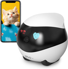 SE Familybot Home Camera Robot: 1080P Movable Pet Camera Indoor, Battery-Operate