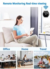 Mini Cámara Oculta Espía 4k Ultra Hd Wifi Niñera Inalámbrica Camara Espia 2025