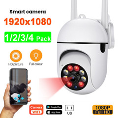 4PCS Camaras De Seguridad Para 360 5G WIFI Inalambrica Con Vision Nocturna Audio