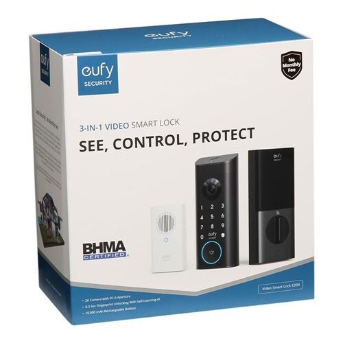 Eufy 3-in-1 Video Smart Lock 2k Camera Doorbell E8531JY1