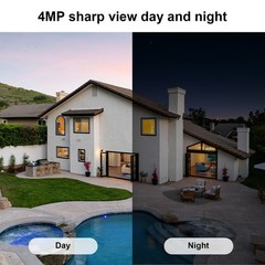 ARCCTV Solar Security Camera System Wireless Outdoor 360° PTZ WiFi IP Home Audio