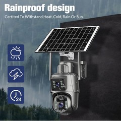 1/2x 8MP HDSolar Battery Powered Wireless WiFi Outdoor Home Security Camera CCTV