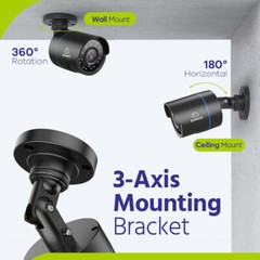 SANNCE HD 2MP 4in1 Outdoor Day Night 100ft IR Cut CCTV Bullet Security Camera