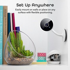 Geeni Vivid 3 Pack 1080p HD Smart Wi-Fi Security Camera System w Voice Control