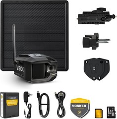 Vosker V300 Ultimate Outdoor Security Camera with External Solar Panel 4G LTE
