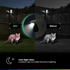 Myq Outdoor Battery Camera | 2K Camera, Color Night Vision, Spotlight, Motion Al