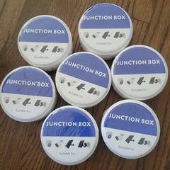 Lot of 7 Universal Security Camera Junction Box Mounts,New in sealed wrapping