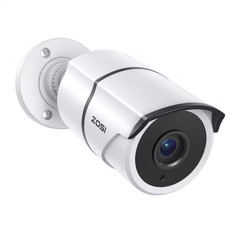 1080P Full HD TVI Hardwired Home Security Camera with Audio Recording 120 Ft. Ni