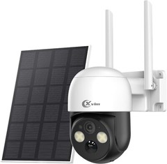 XVIM 4MP WiFi Solar Camera Wireless Outdoor Security Camera System Rechargeable
