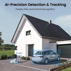 Motion Detecting 360-Degree Indoor/Outdoor Wi-Fi Home Security Camera with Light