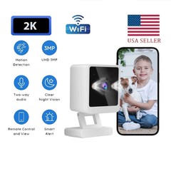 2 Pack Hiseeu Mini Indoor 1080P Wi-Fi Smart Security Camera Two-Way Audio IP PIR