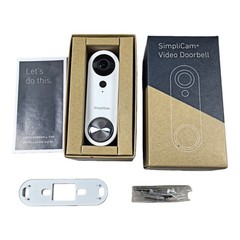 SimpliSafe Wired Doorbell Pro 1080p security Camera Smart Night Vision Cam