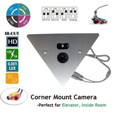 Wide Angle Night Vision IR Elevator/Corner Mount Camera -Perfect for Elevator