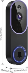Rng Video Doorbell 1080p HD Camera WI-FI Night Vision Motion Detection Wireless