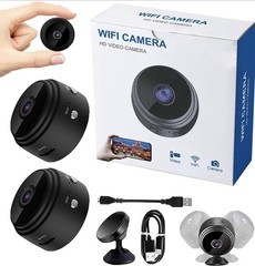 2026 New Magnetic Mini Security Camera 1080p Outdoor and Indoor 2 Pack Black