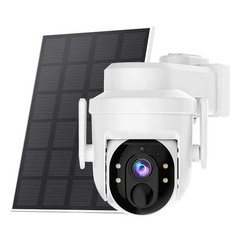 Wireless Security Camera System Outdoor 2K WiFi Solar Powered Battery Camera