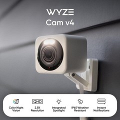 Cam v4 Latest Model, 2.5K AI Security Camera, Indoor/Outdoor Cameras for Home…
