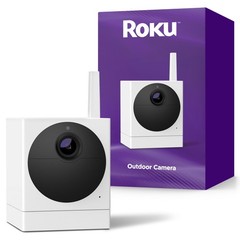 Roku Outdoor Camera (No Base) for Home Security – Security Camera with HD Night