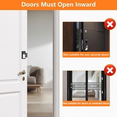 Anti-Theft Ring/Camera Video Doorbell Mount, Door Bracket No Drilling
